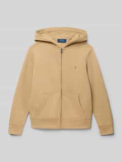 Polo Ralph Lauren Teens Regular fit sweatjack met logostitching model 'Tops'