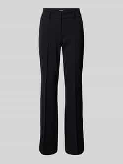 CAMBIO Regular fit stoffen broek met vaste persplooien model 'FARAH'