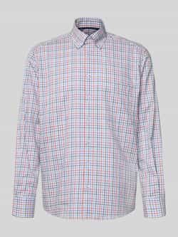 Eterna Comfort fit zakelijk overhemd van katoen met kentkraag