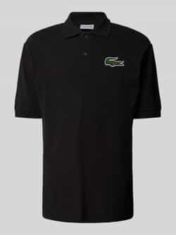 Lacoste Zwarte Iconische Ruime Pasvorm Polo Black Heren