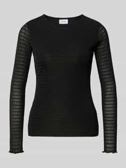 Vila Shirt met lange mouwen en ronde hals model 'LARINE'