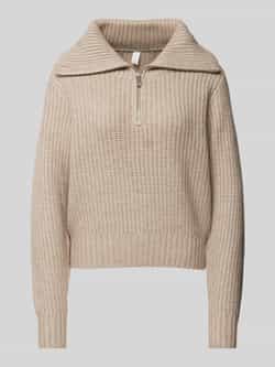 QS Gebreide pullover met schipperskraag