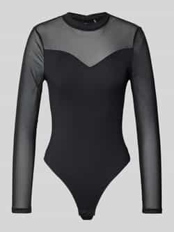 Pieces Slim fit body met semi-transparante achterkant model 'MILLY'