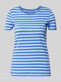 Christian Berg Woman T-shirt met geribde ronde hals