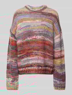 Jake*s Casual Oversized gebreide pullover met ribboorden