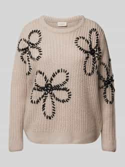 FREE QUENT Gebreide pullover met motiefstitching