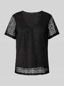 Vero Moda Regular fit T-shirt met etskanteffect model 'MAYA'