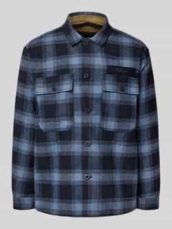 Replay Regular fit overhemdjack met borstzakken
