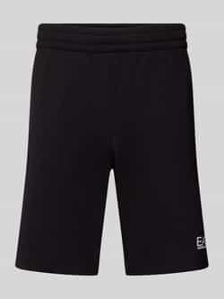 EA7 Emporio Armani Sweatshorts met labelprint