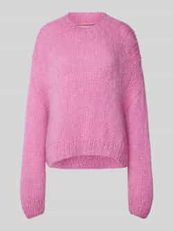 Stella Nova Gebreide pullover van alpacamix met ronde hals