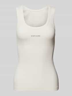 Copenhagen Muse Tanktop in effen design en riblook