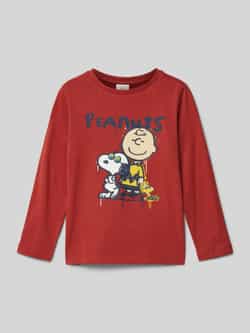 S.Oliver RED LABEL Regular fit shirt met lange mouwen van puur katoen met Peanuts -print