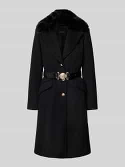 Guess Lange jas met riem en klepzakken