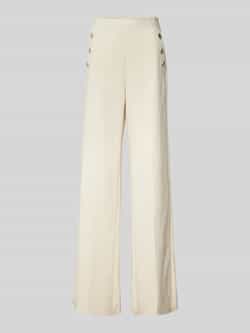 Marella Wide leg stoffen broek met sierknopen model 'MISSION'