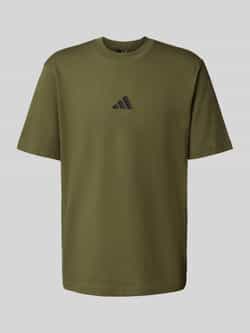 ADIDAS SPORTSWEAR T-shirt met labelstitching en ronde hals