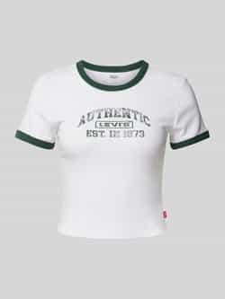 Levi's T-shirt met labelprint