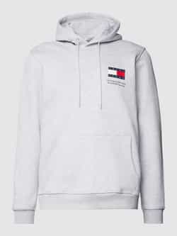 Tommy Hilfiger Grijs fleece sweatshirt met capuchon voor mannen Gray Heren