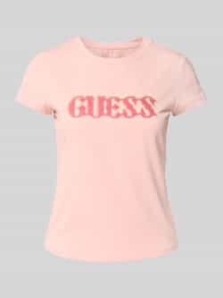 Guess T-shirt Korte Mouw T-shirt logo en cheveux de poney femme R5