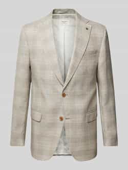 Carl gross Slim fit 2-knoops colbert met linnen model 'Theo'