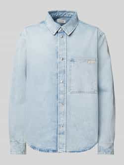 Calvin Klein Jeans Regular fit jeansoverhemd met labeldetail