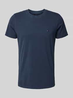 Tommy Hilfiger Slim fit T-shirt met logostitching model 'GARMENT'