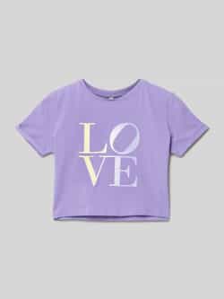 Blue Effect T-shirt met statementprint