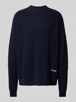 PROHIBITED Gebreide pullover met labelstitching model 'Westminster'