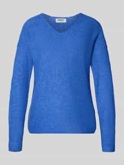 Only Regular fit gebreide pullover met V-hals model 'CAMILLA'