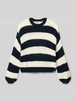 Garcia Gebreide pullover met ribboorden