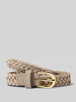 Boss Leren riem in gevlochten look model 'Carol'