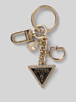 Guess Sleutelhanger met labeldetails