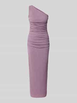 TROYDEN COLLECTION Avondjurk met one shoulder-band en plooien