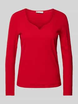 Street One Shirt met lange mouwen en V-hals
