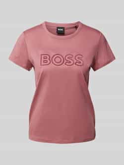 Boss T-shirt met labelstitching model 'Eventsa'