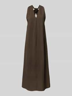 Someday Midi-jurk met V-hals model 'Qedira'
