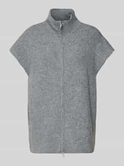 Ichi Relaxed fit gebreid jack in design met korte mouwen model 'Ducie'
