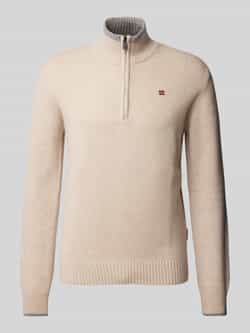 Napapijri Gebreide pullover met logostitching model 'DAIN'