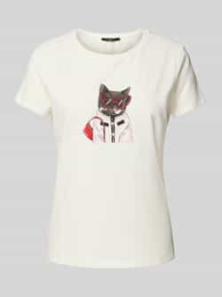 Zero T-shirt met motiefprint