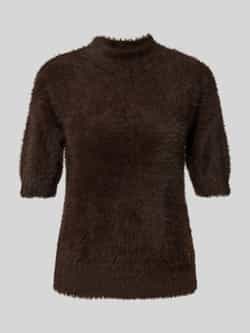 Monari Gebreide pullover met 1 2-mouwen