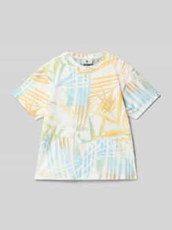 Garcia T-shirt met geribde ronde hals