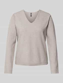Pieces Regular fit gebreide pullover met extra brede schouders model 'BREE'