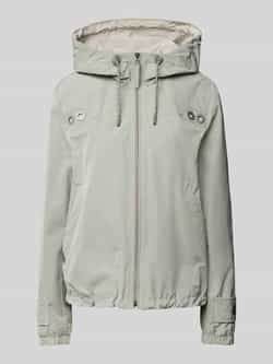 Amber & June Gewatteerde Casual Blouson Jas Green Dames