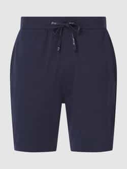 Christian Berg Men Sweatshorts met labeldetail