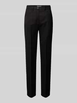 Raphaela By Brax Slim fit stoffen broek met persplooien model 'Pauline'