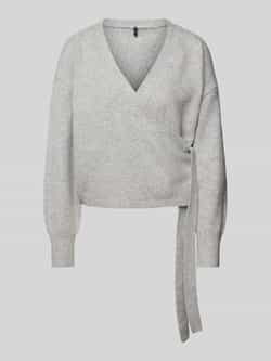 Only Regular fit gebreid jack met wol model 'KIRA'