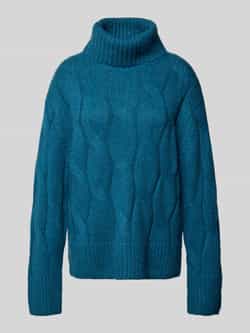 Tom Tailor Loose fit coltrui van katoenmix met wol