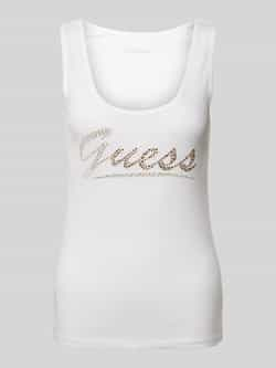 Guess Tanktop met strass-steentjes