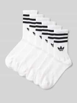 Adidas Originals Sokken met logostitching in een set van 6 paar model 'Crew'