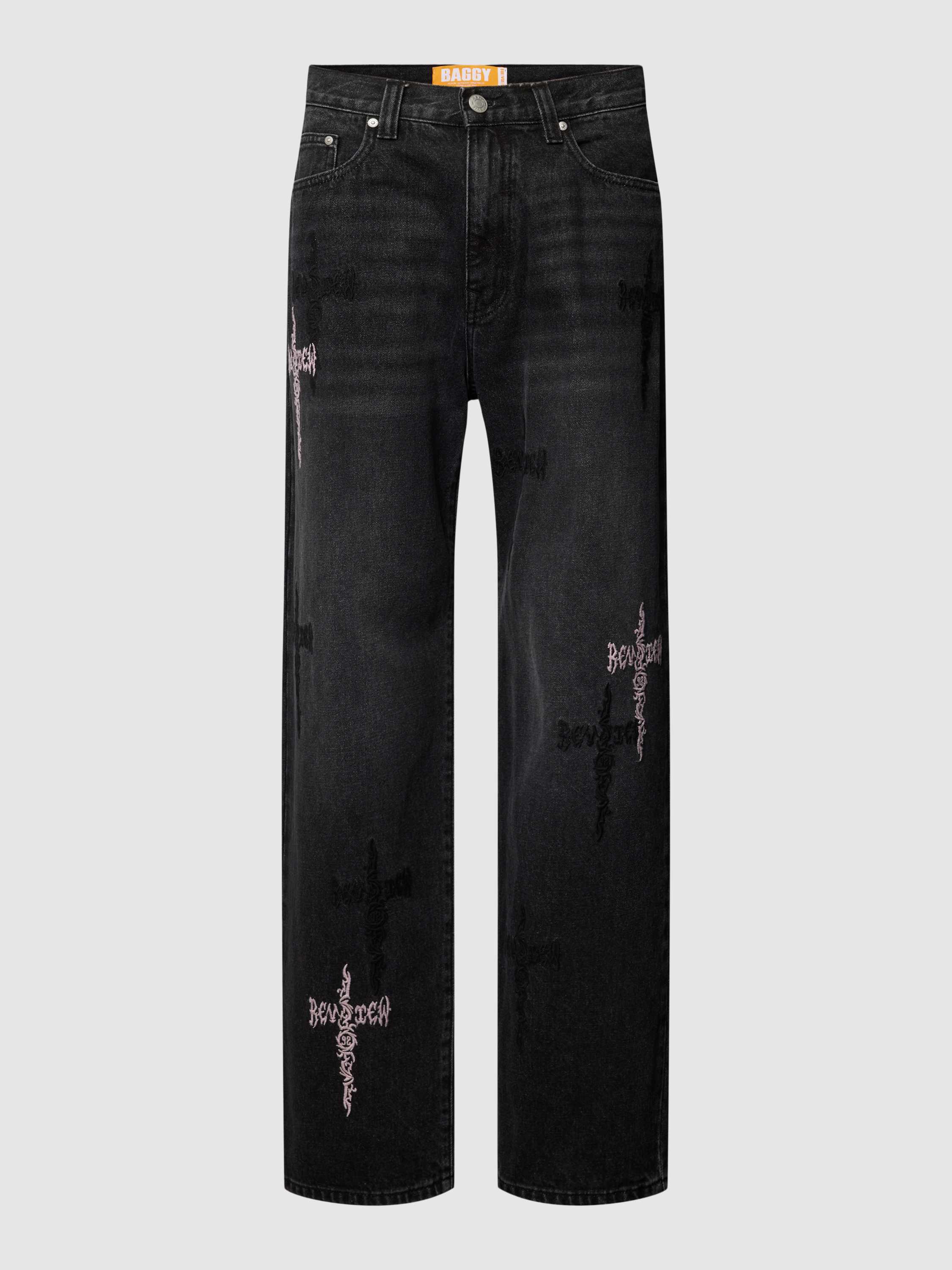 REVIEW Baggy jeans met CRUCIFIX -stitching