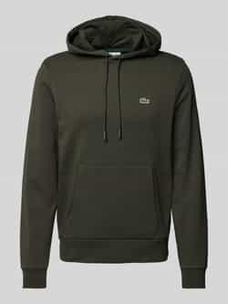 Lacoste Groene Hoodie Trui Jersey Geborduurd Logo Green Heren